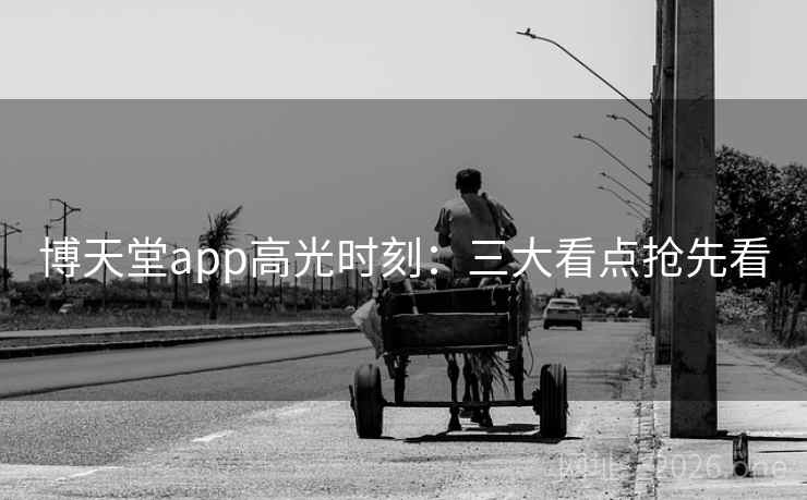博天堂app高光时刻：三大看点抢先看