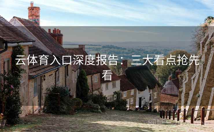 云体育入口深度报告：三大看点抢先看